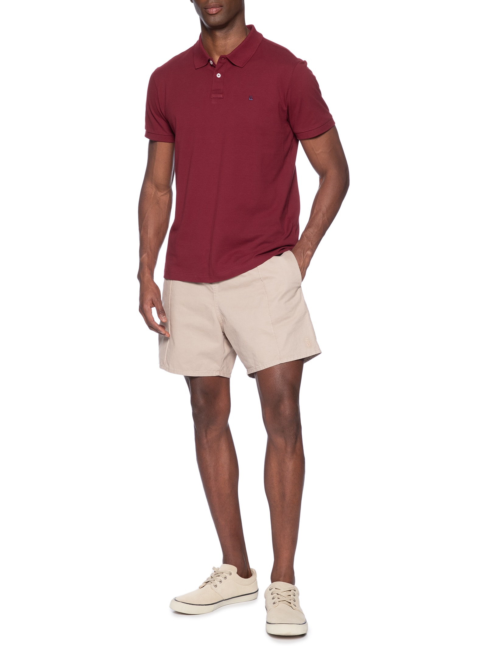 Polo Masculina Piquet Básica Rio Vermelho Foxton