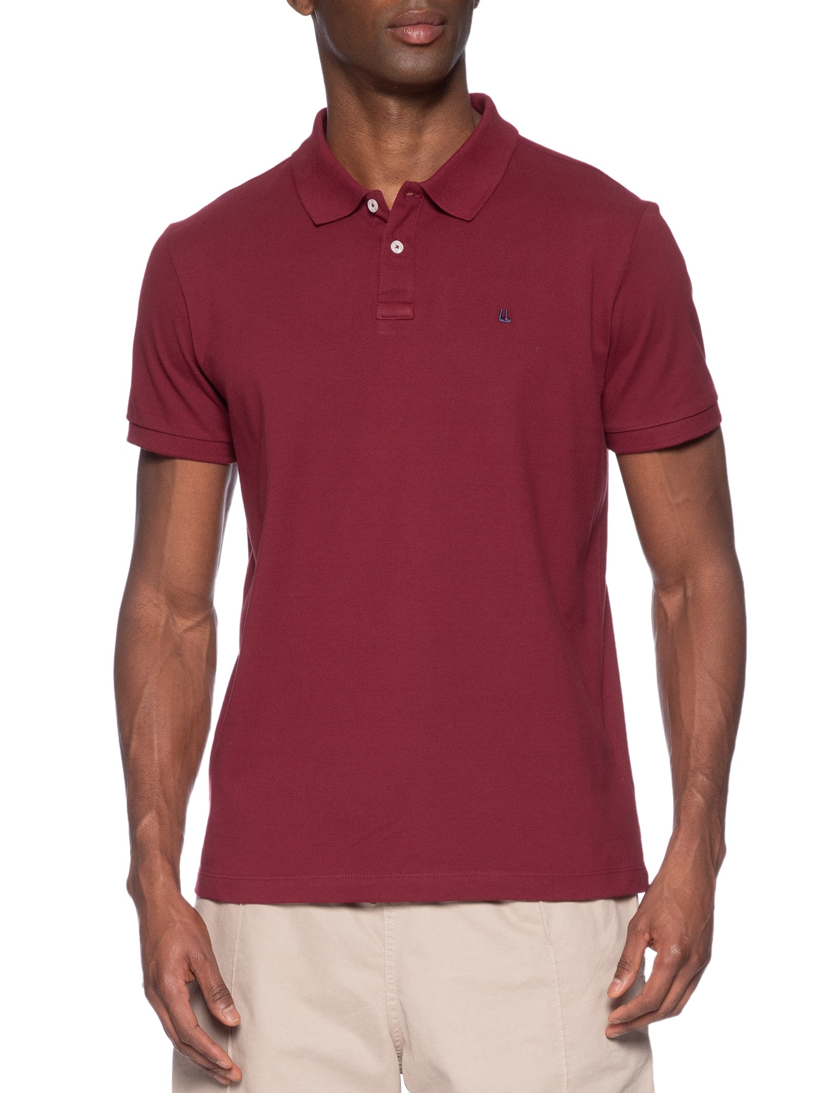 Polo Masculina Piquet Básica Rio Vermelho Foxton