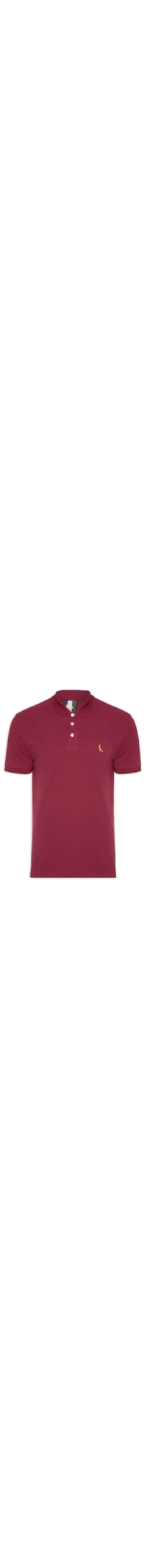 Polo Masculina Piquet Básica - Vinho