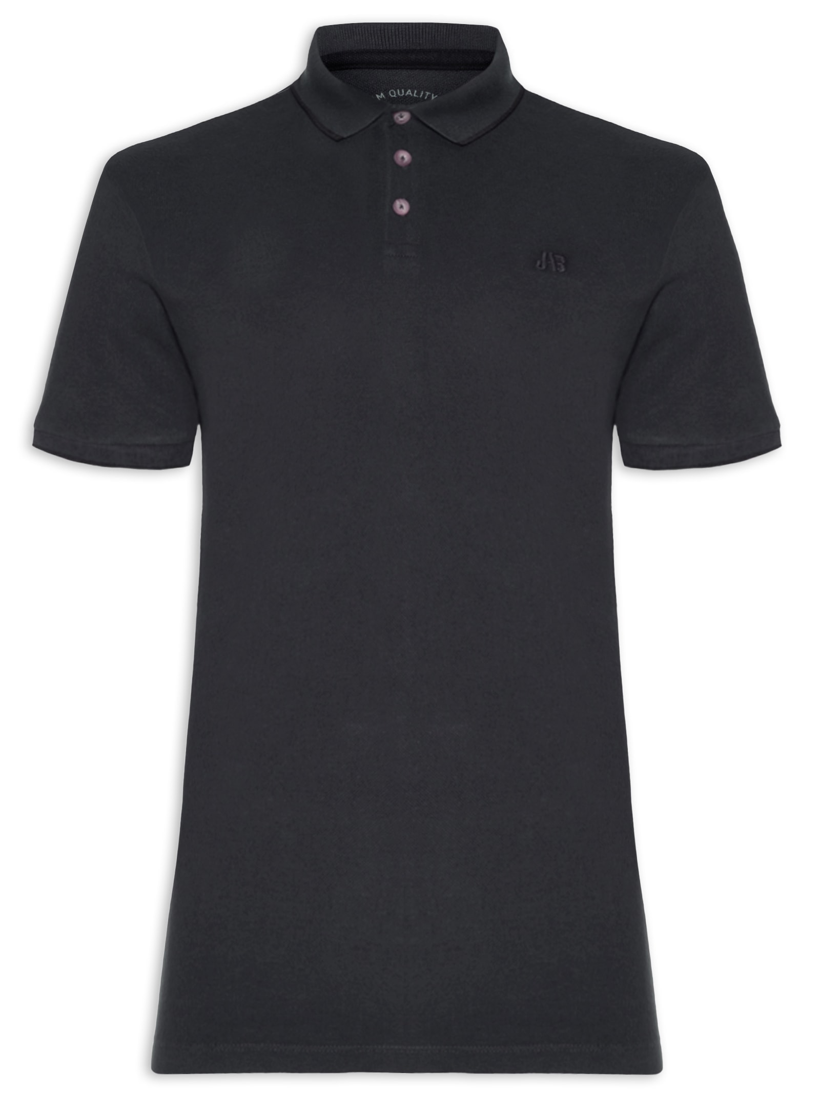 Polo Masculina Piquet Classic Friso Cinza  Jab