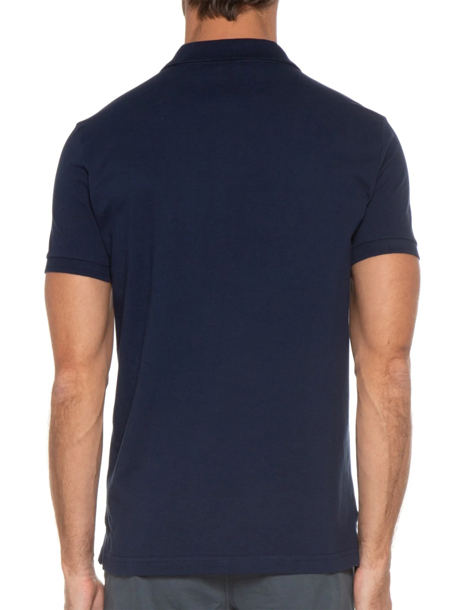 Polo Masculina Piquet Clássica Azul Reserva