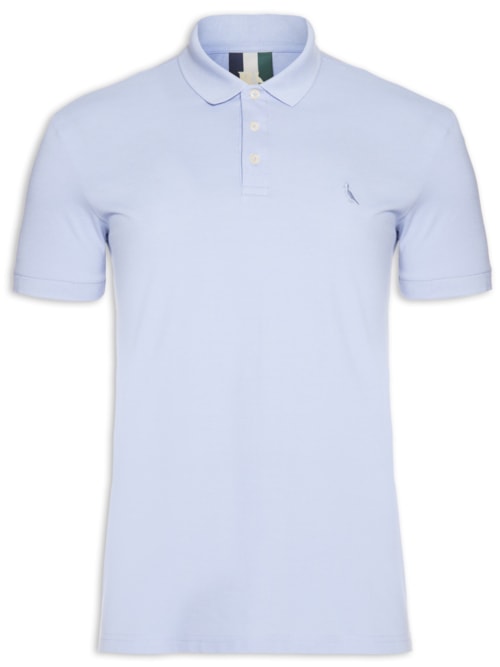 Polo Masculina Piquet Clássica – Azul