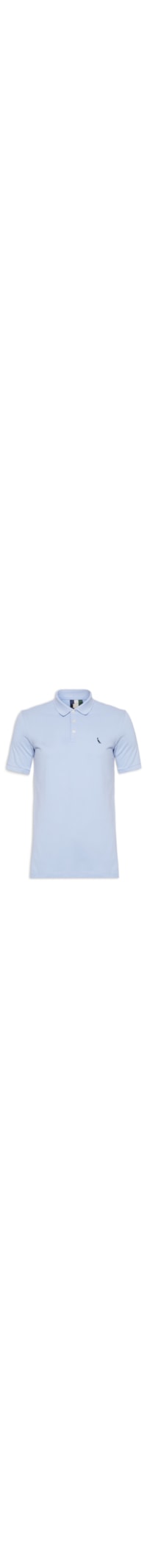 Polo Masculina Piquet Clássica - Azul