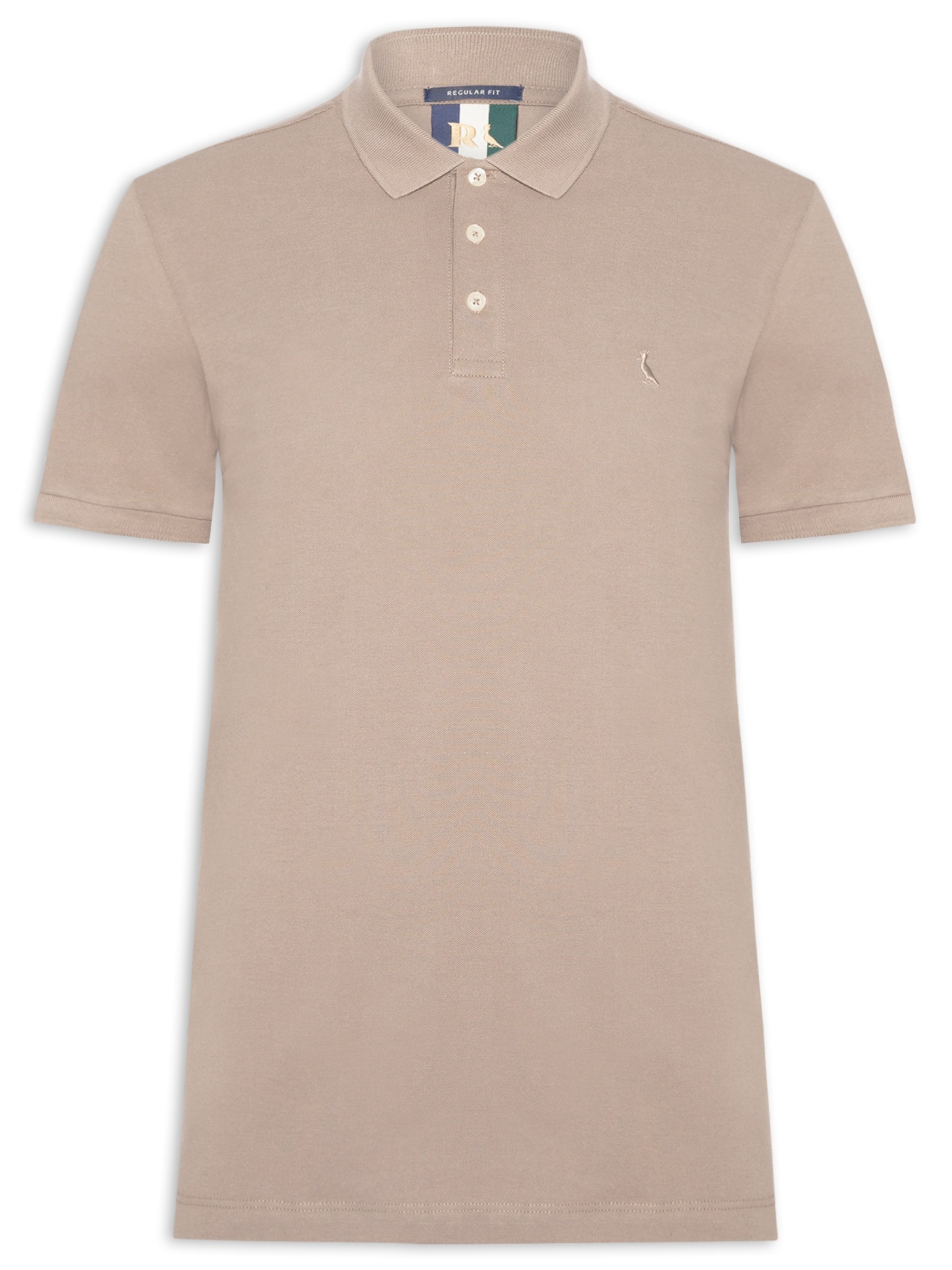 Polo Masculina Piquet Classica Cinza Reserva