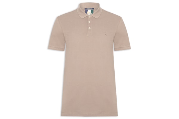Polo Masculina Piquet Classica - Cinza