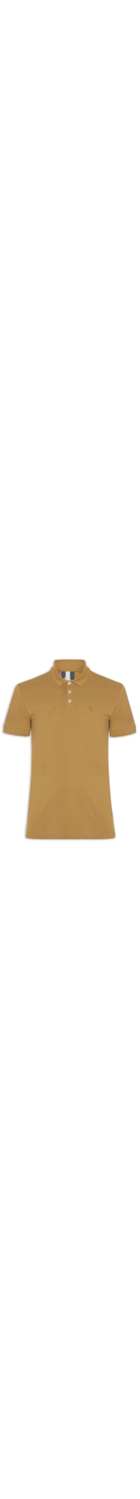 Polo Masculina Piquet Clássica - Marrom