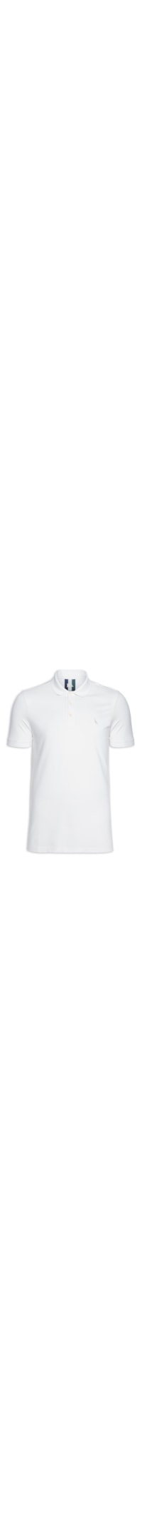Polo Masculina Piquet Clássica - Off White