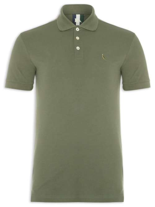 Polo Masculina Piquet Clássica - Verde