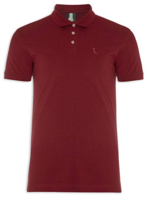 Polo Masculina Piquet Clássica - Vermelho