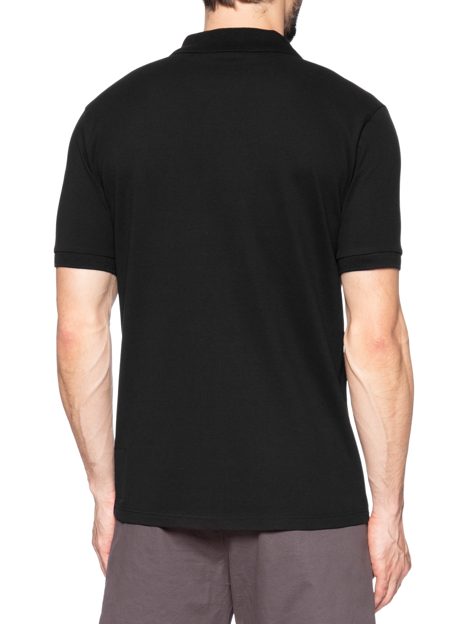 Polo Masculina Piquet Dupla Senna Preto Reserva