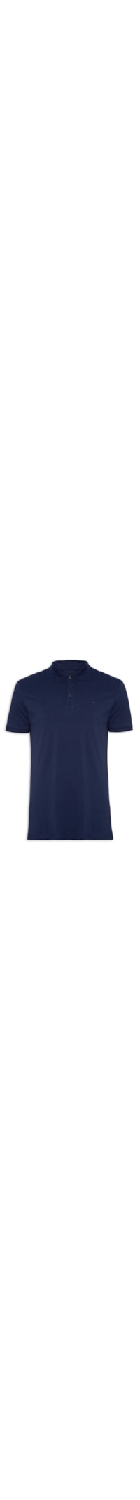 Polo Masculina Piquet Easa Classic Manga Curta - Azul