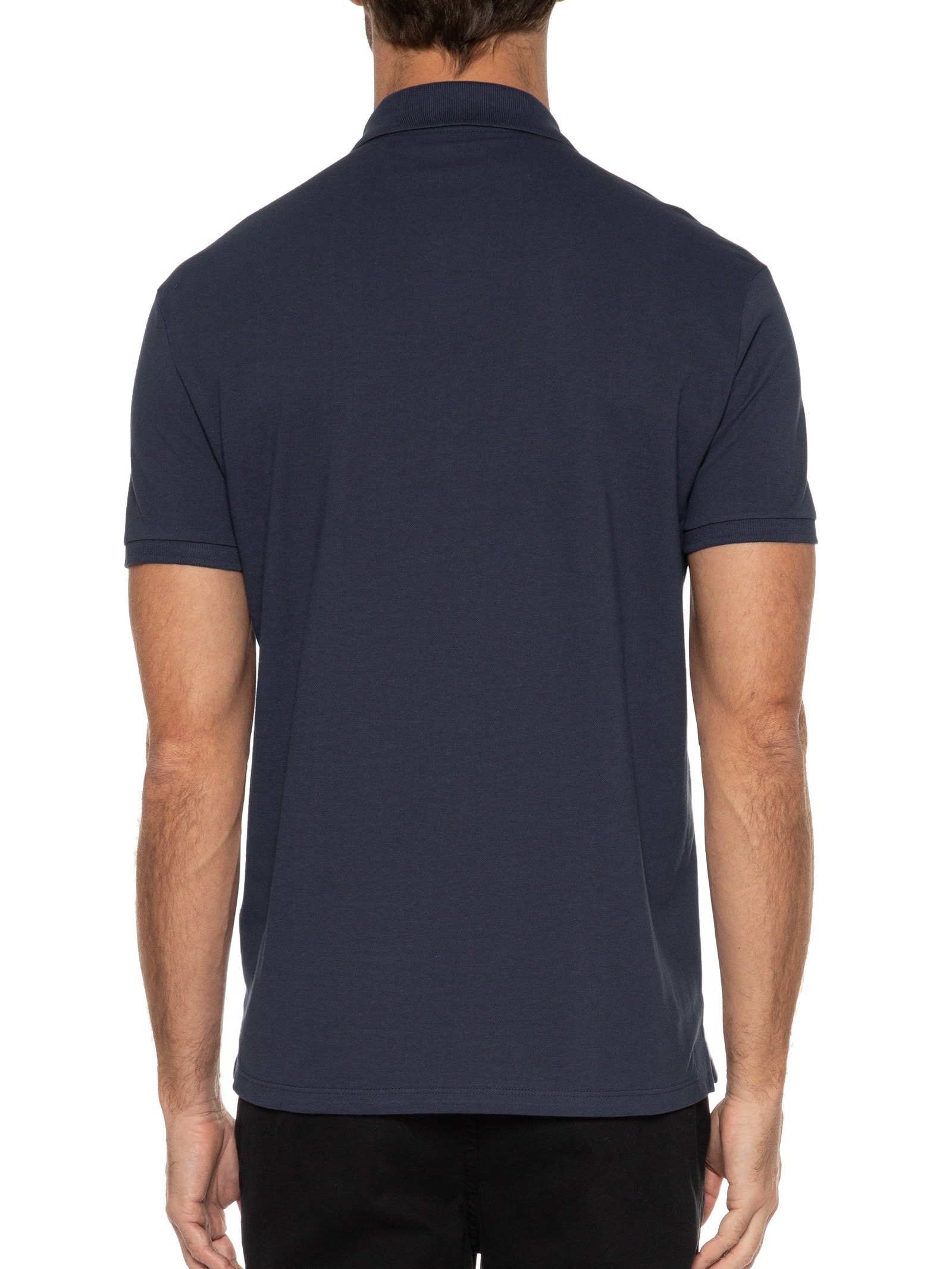 Polo Masculina Piquet Easa Classic Manga Curta Roxo Ellus