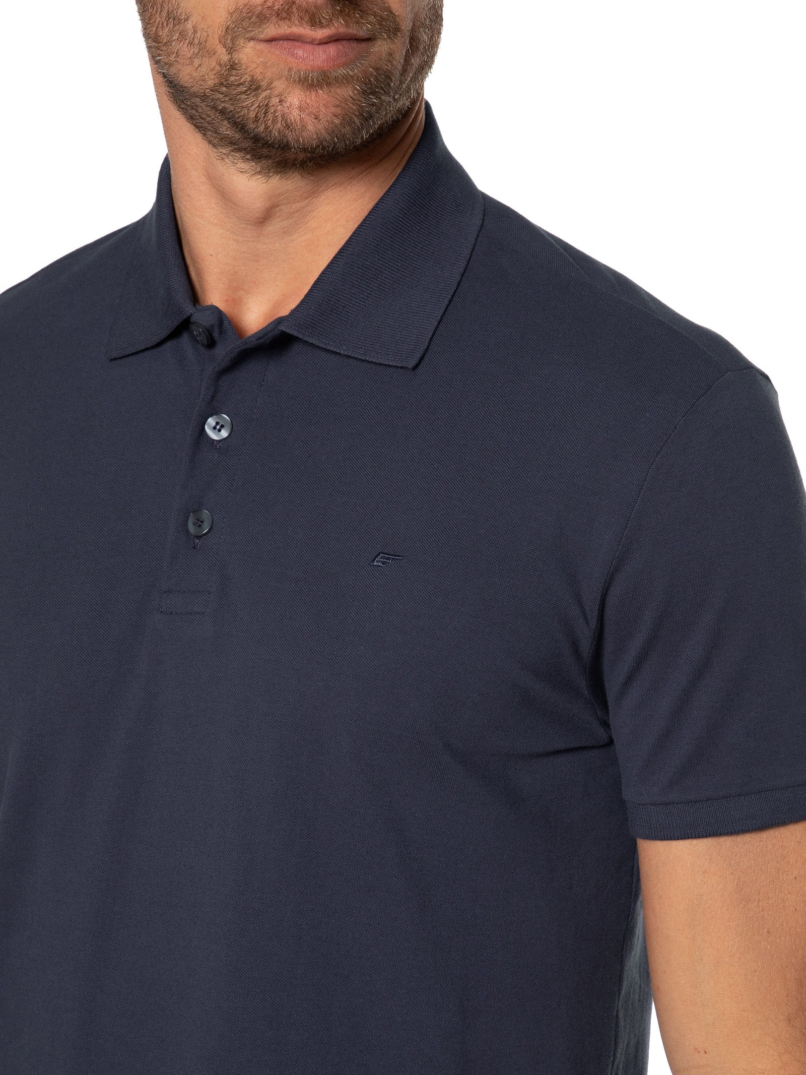 Polo Masculina Piquet Easa Classic Manga Curta Roxo Ellus