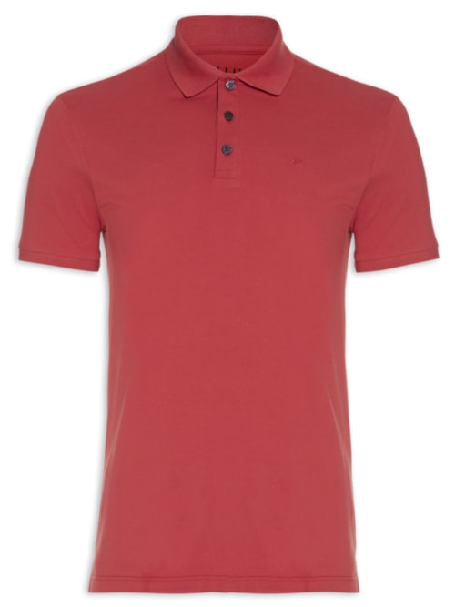 Polo Masculina Piquet Easa Classic Manga Curta – Vermelho