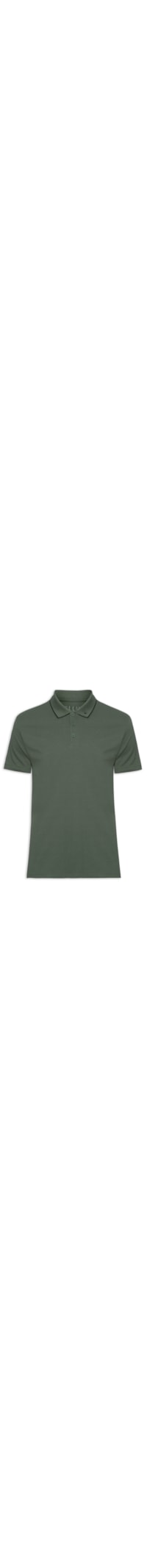Polo Masculina Piquet Easa Collar Classic - Verde