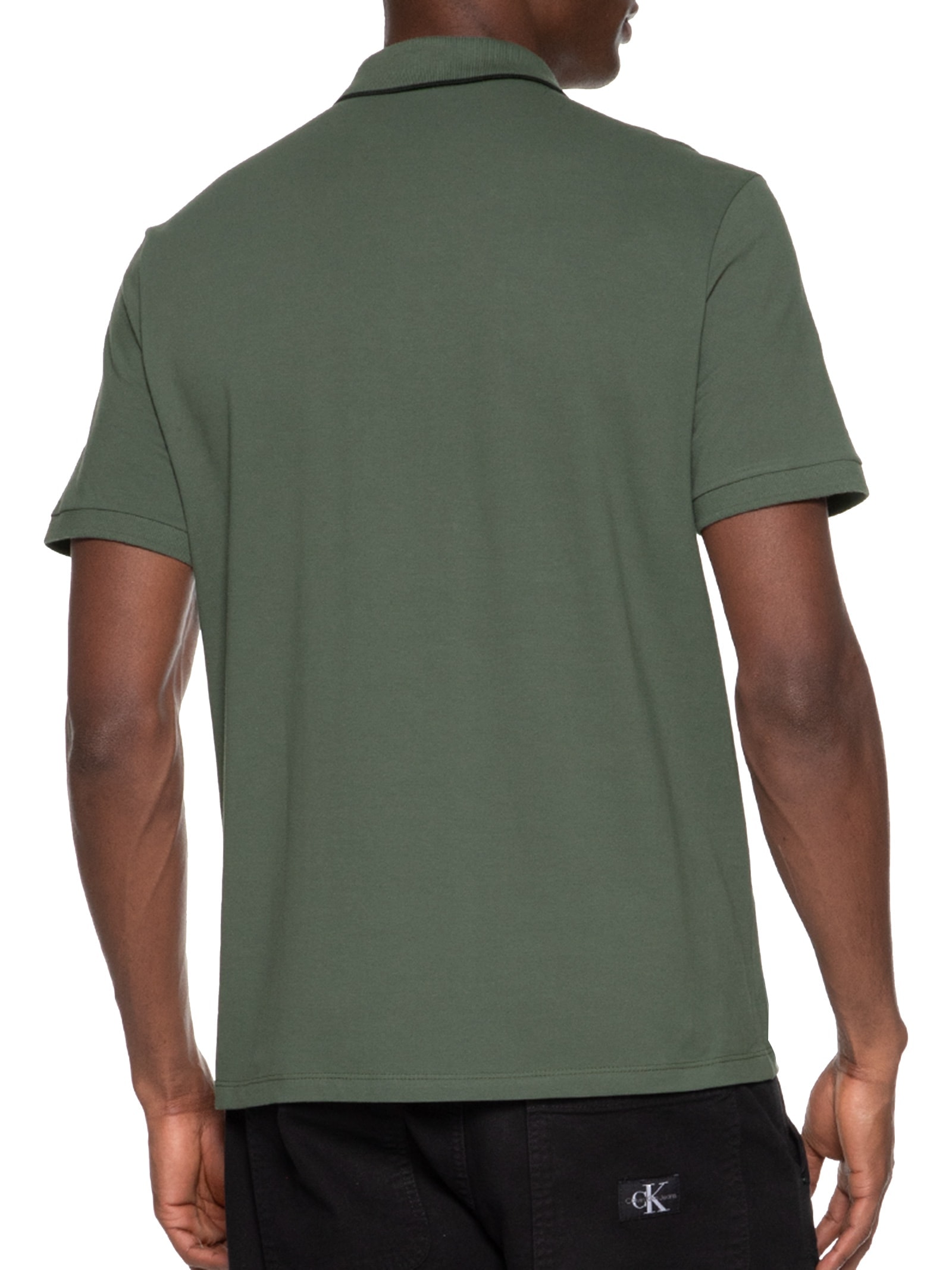 Polo Masculina Piquet Easa Collar Classic Verde Ellus