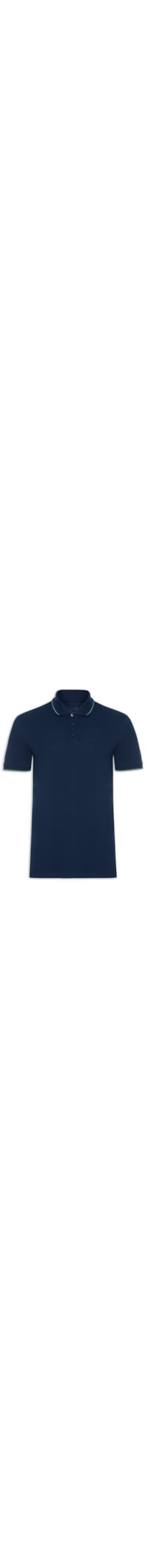 Polo Masculina Piquet Easa Friso Classic - Azul