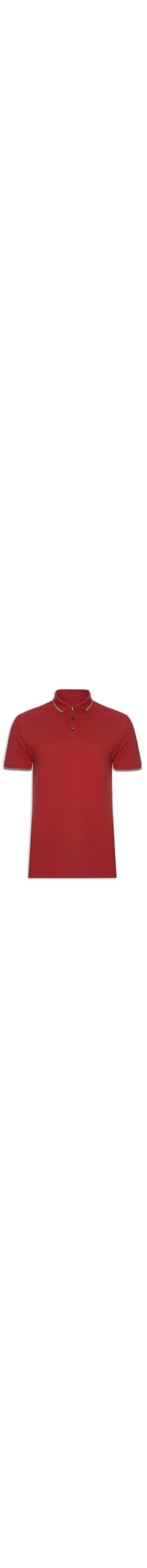 Polo Masculina Piquet Easa Friso Classic - Vermelho