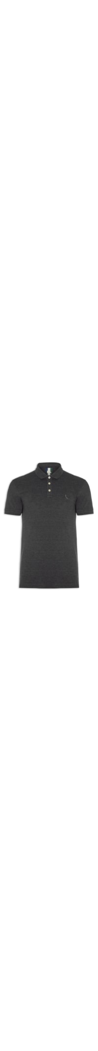 Polo Masculina Piquet Enxuto - Cinza