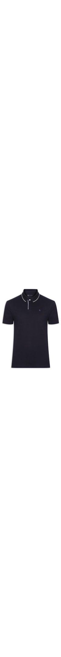 Polo Masculina Piquet Friso - Azul