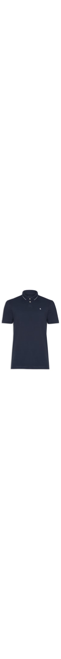 Polo Masculina Piquet Friso New - Azul