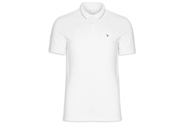 Polo Masculina Piquet Friso New - Branco