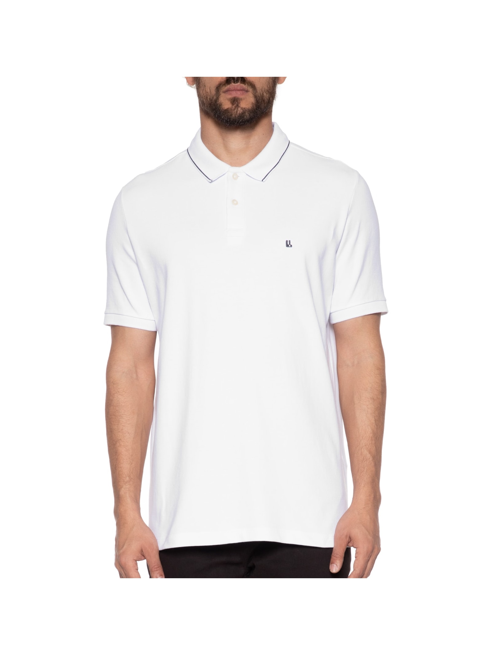 Polo Masculina Piquet Friso New Branco Foxton