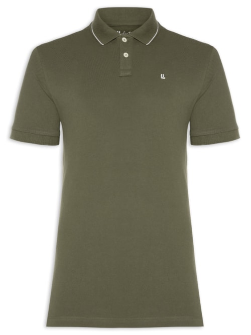 Polo Masculina Piquet Friso New – Verde