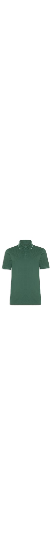 Polo Masculina Piquet Friso Simple Mc - Verde