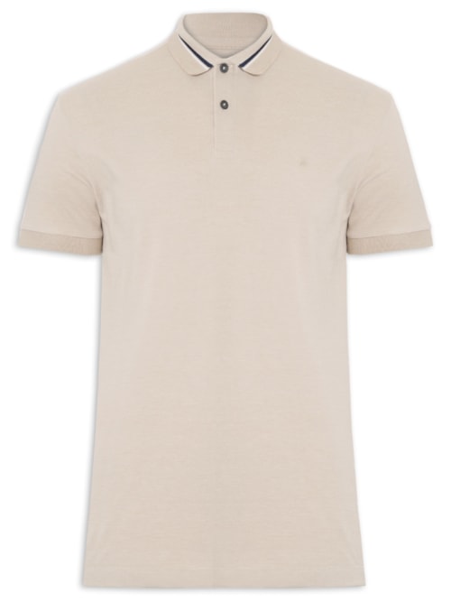 Polo Masculina Piquet Frisos – Bege