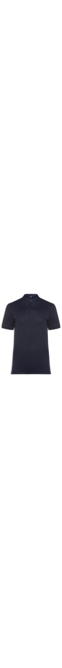Polo Masculina Piquet Gola Padre - Azul