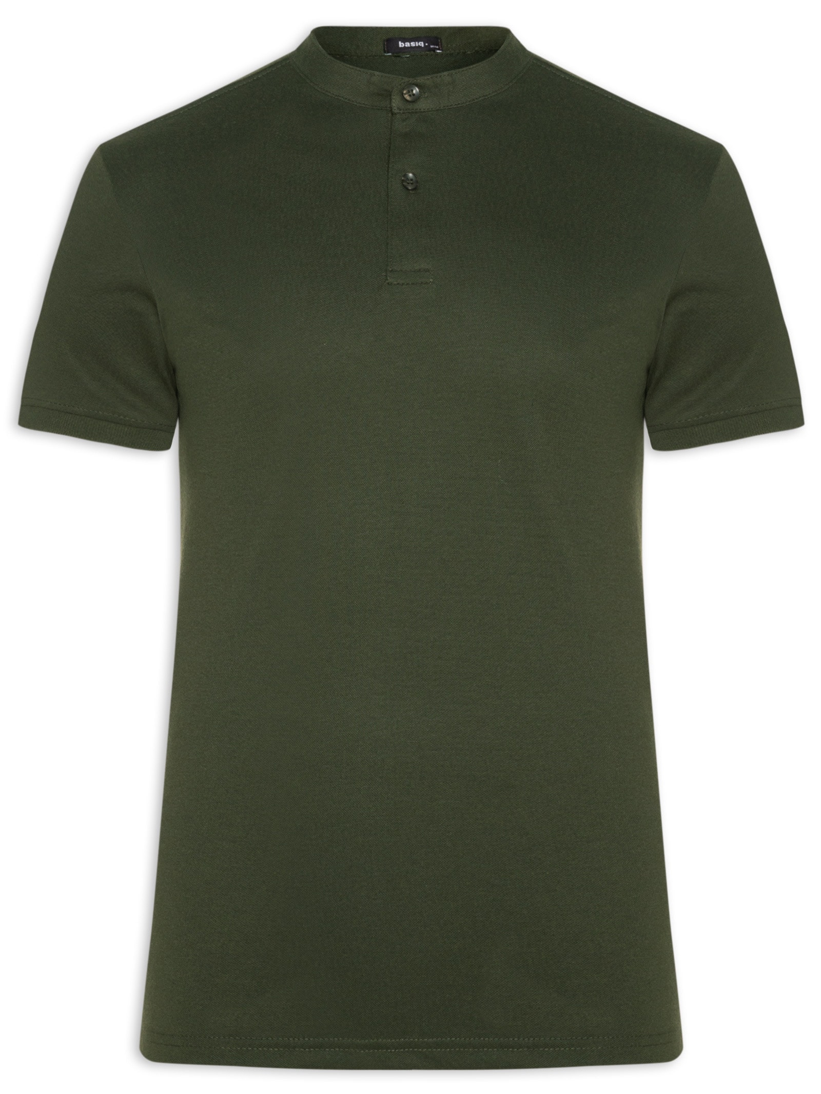 Polo Masculina Piquet Gola Padre Verde Basiq Men
