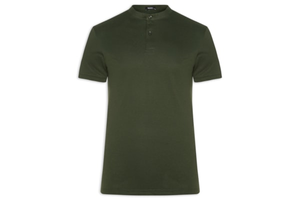 Polo Masculina Piquet Gola Padre - Verde