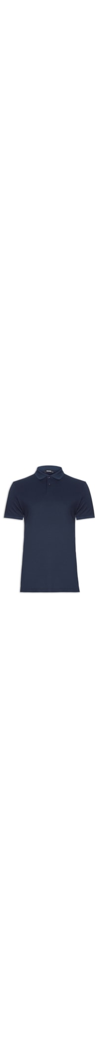 Polo Masculina Piquet Lisa - Azul