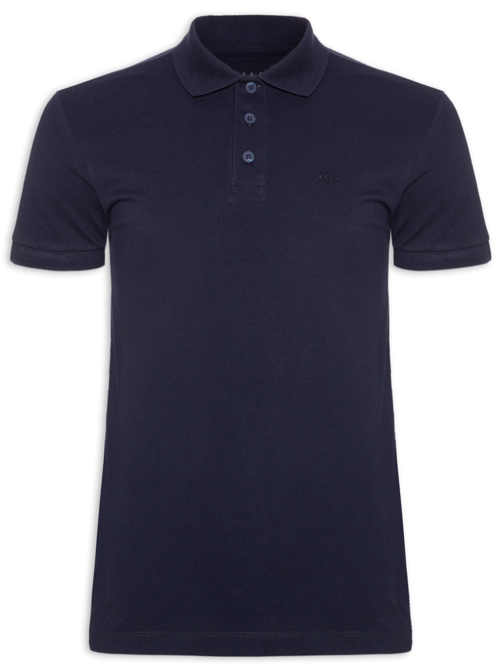 Polo Masculina Piquet Lisa Azul Richards