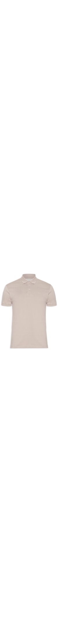 Polo Masculina Piquet Lisa - Bege