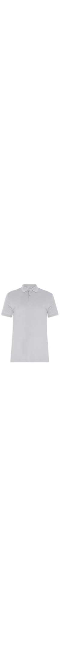Polo Masculina Piquet Lisa - Cinza