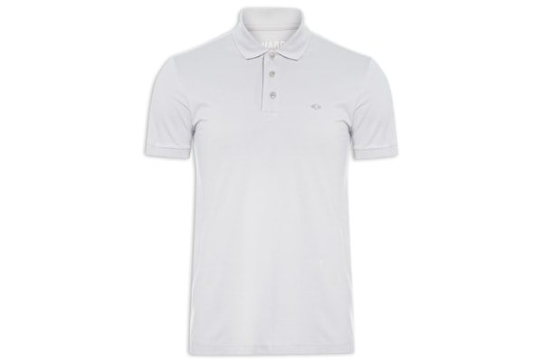 Polo Masculina Piquet Lisa - Cinza