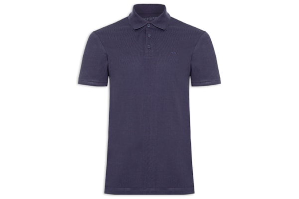Polo Masculina Piquet Lisa Mc - Azul