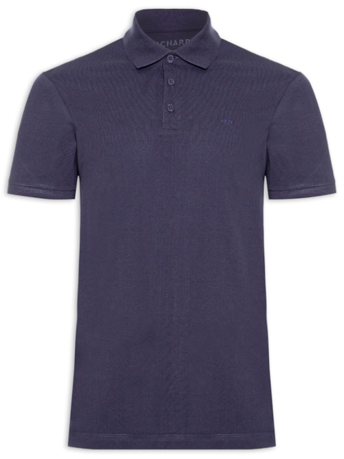 Polo Masculina Piquet Lisa Mc – Azul