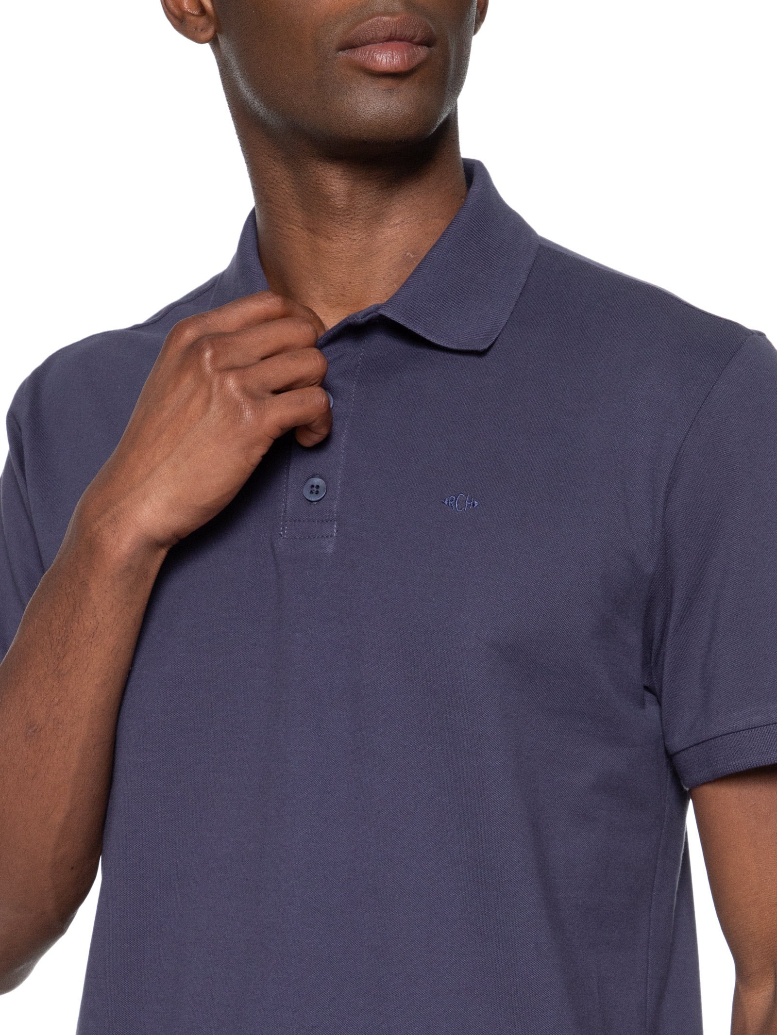 Polo Masculina Piquet Lisa Mc Azul Richards