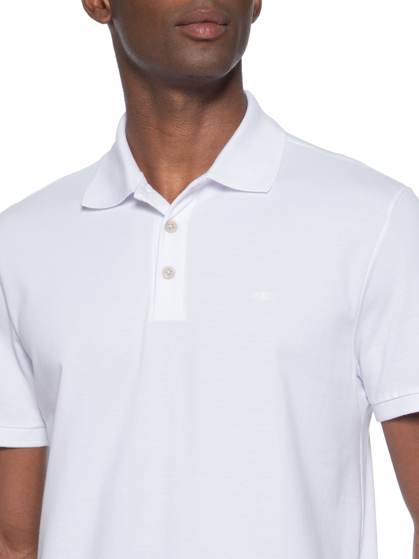 Polo Masculina Piquet Lisa Mc Branco Richards