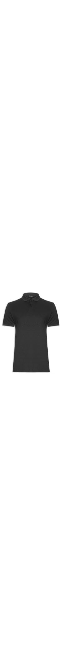 Polo Masculina Piquet Lisa - Preto