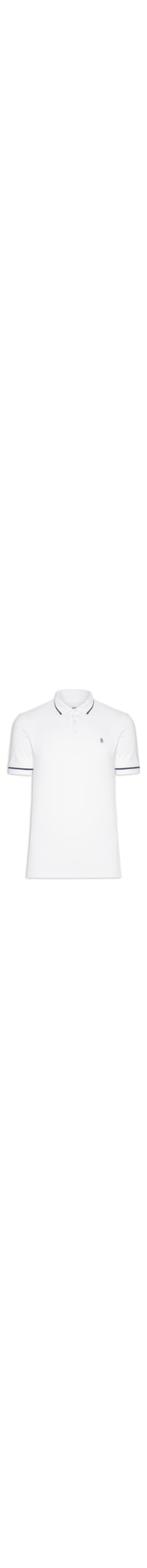 Polo Masculina Piquet Liso - Branco