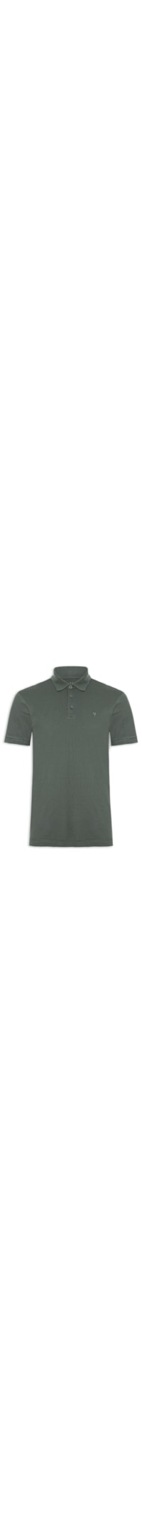 Polo Masculina Piquet Manga Curta Frieze - Verde