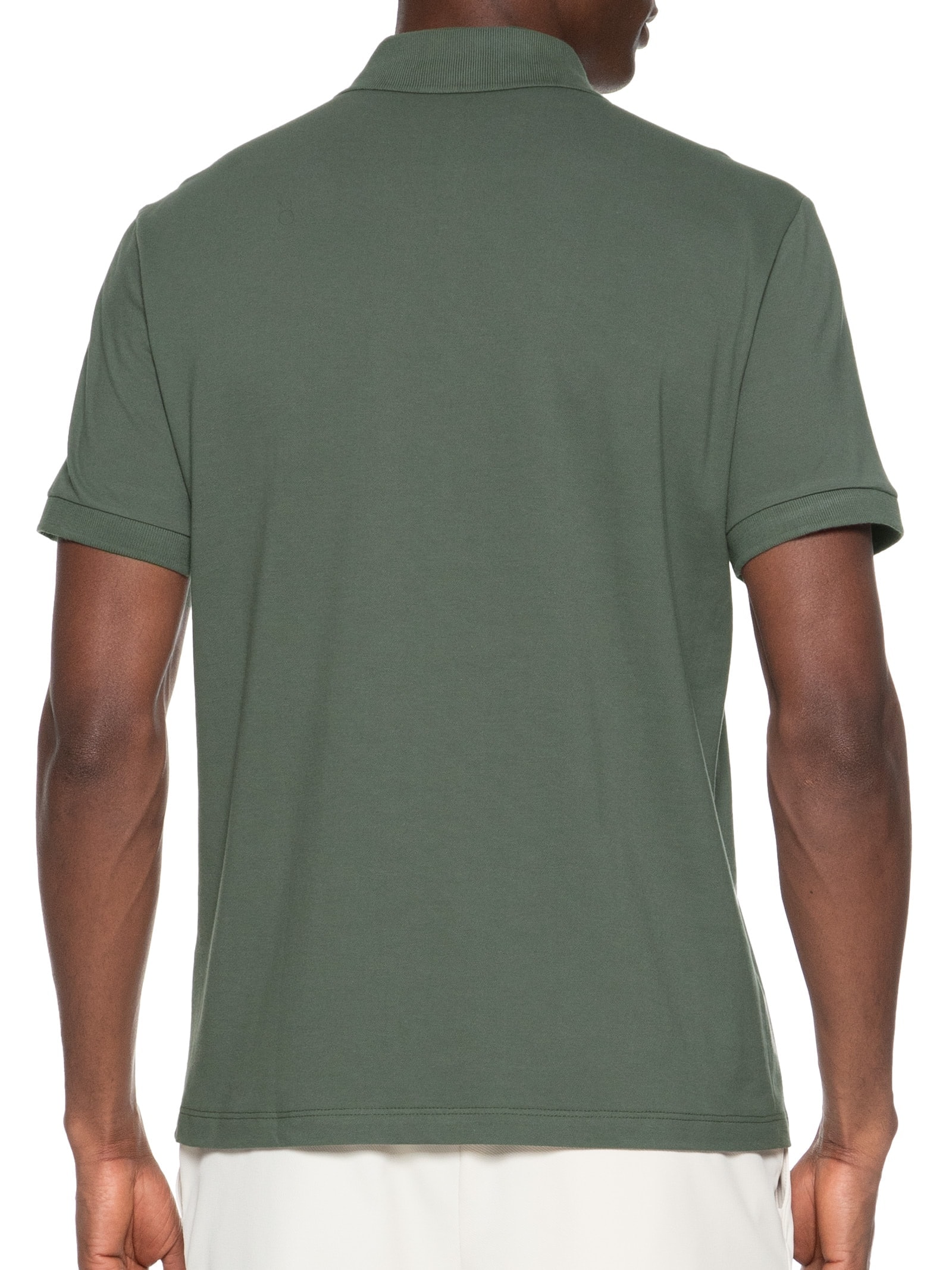 Polo Masculina Piquet Mc Básica Verde Vr