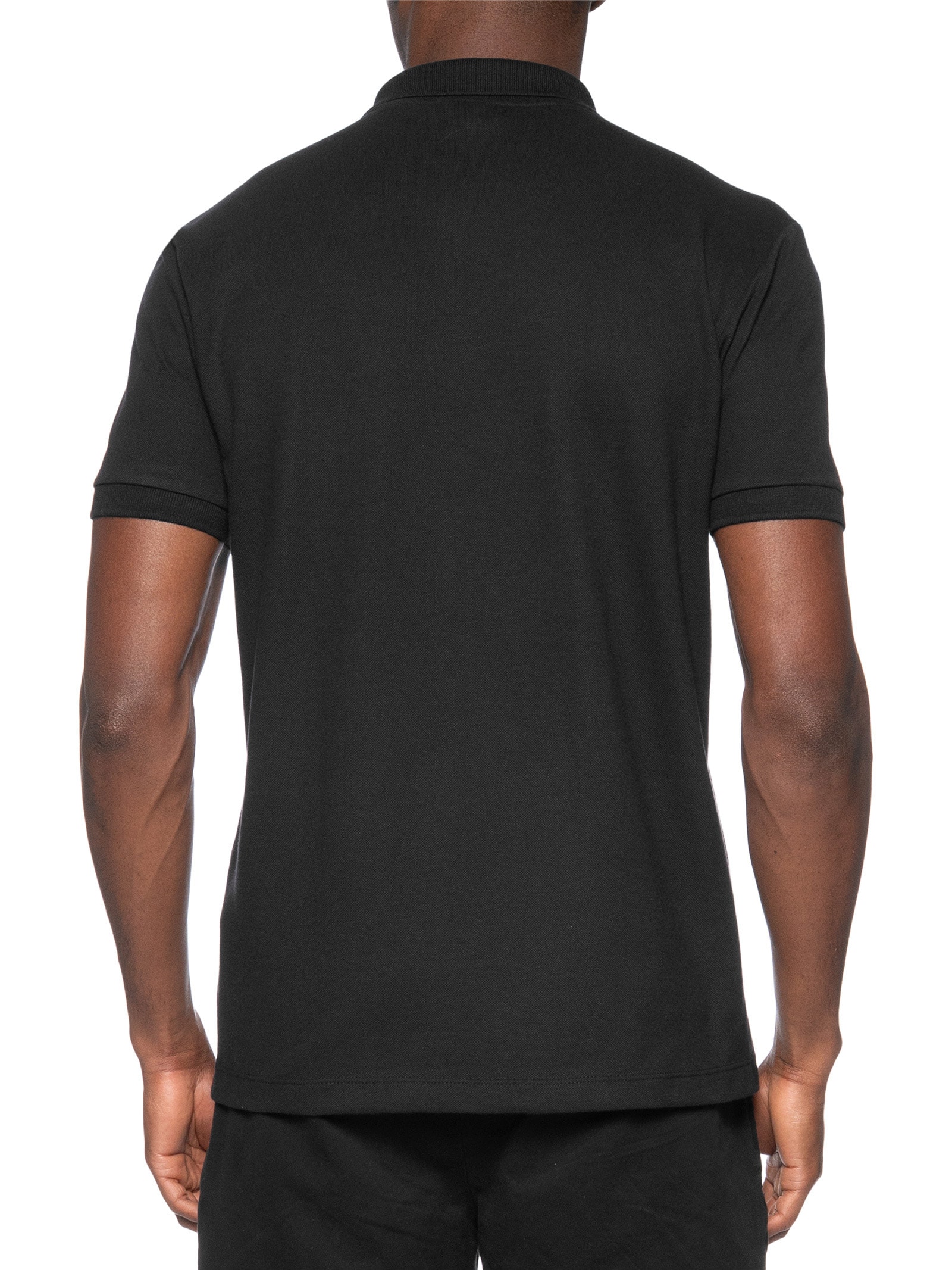 Polo Masculina Piquet Pica Pau Vermelho Preto Reserva