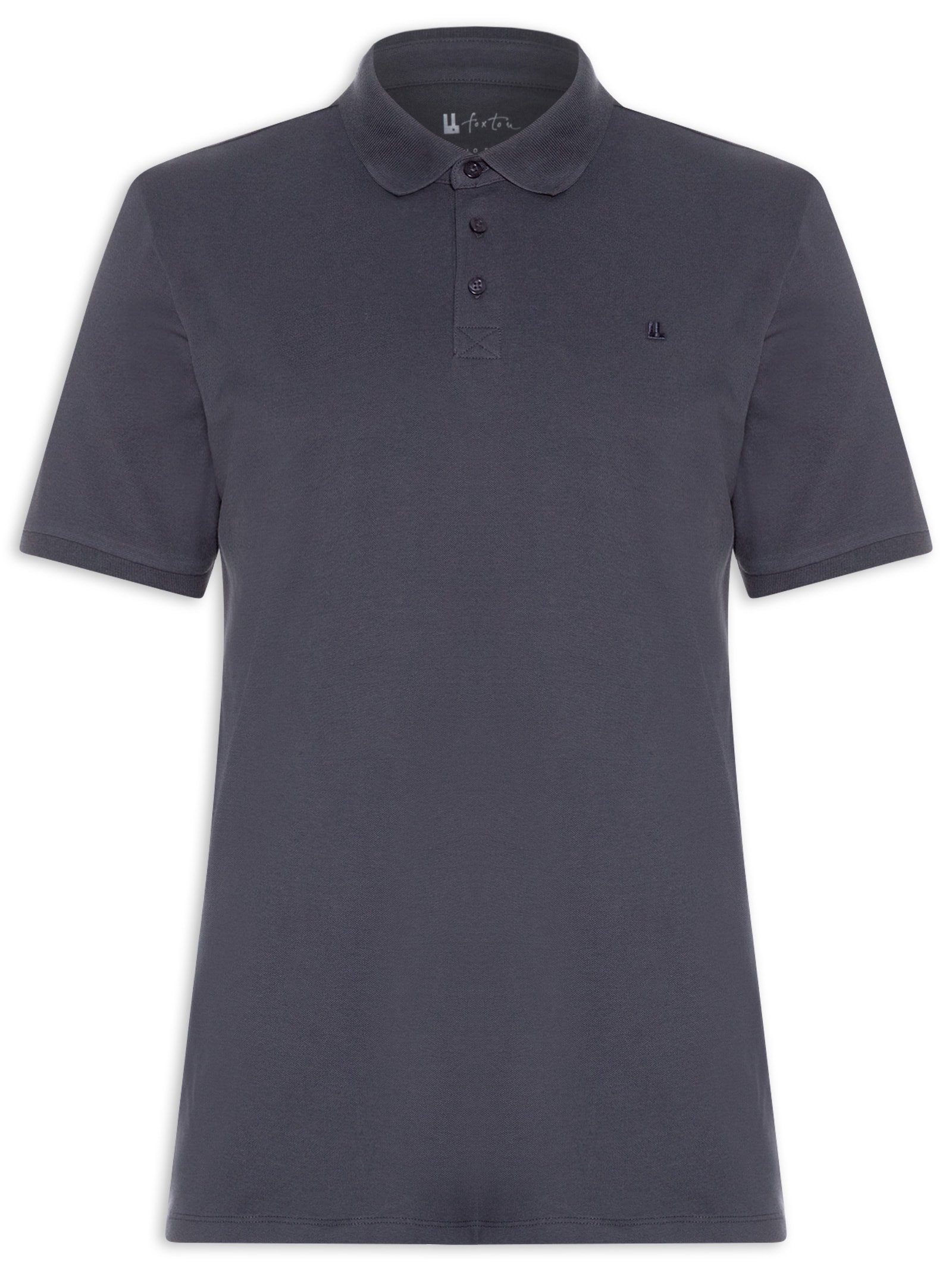 Polo Masculina Piquet Pima Azul Foxton