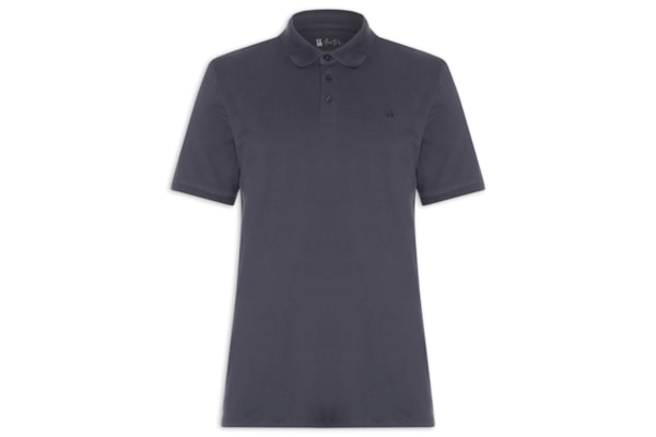 Polo Masculina Piquet Pima - Azul