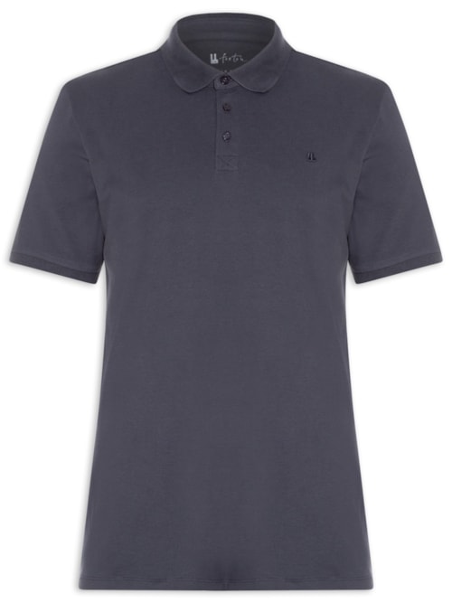 Polo Masculina Piquet Pima - Azul